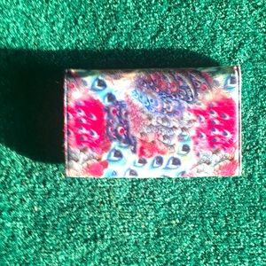 Peacock print hand purse
